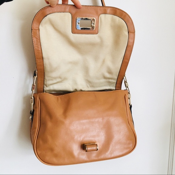 Reiss Tan Leather Chain Strap Shoulder Bag - Picture 4 of 14
